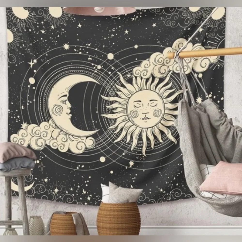 🌞Sun and Moon Wall Tapestry 🌙